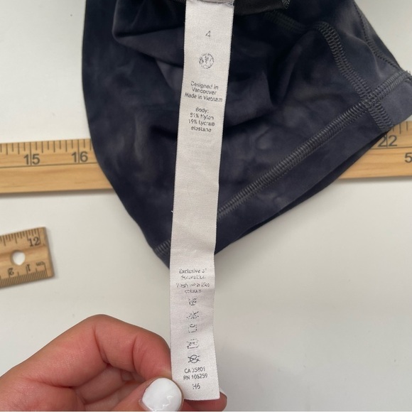 Lululemon Align Short 8" *Diamond Dye biker space tie dye grey black high rise 4 - Picture 10 of 14